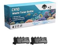 C410 Waste Toner Bottle Compatible for Xerox C310 C310DNI C315 C315DNI C410 C415 Printers, High-Definition Printing Effect with Chip, 35000 Pages (2-Pack Black)