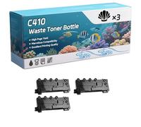 C410 Waste Toner Bottle Compatible for Xerox C310 C310DNI C315 C315DNI C410 C415 Printers, High-Definition Printing Effect with Chip, 35000 Pages (3 Pack Black)