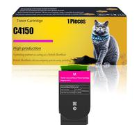 C4150 Toner Cartridge Compatible for Lexmark C4150 Colour Printers, 24B6519 24B6516 24B6517 24B6518 Toner Cartridge Refills 16000 Pages (Magenta)