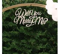 C436 Wooden Will You Marry Me Sign for Backdrop, Proposal Wedding Decorations, Engagement Sign, Marriage Proposal Decor, Popped the Question, Engagement Backdrop Sign, Wedding Party Decor