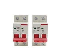 C45N 2 Pole 3A/6A/10A/16A/20A/32A/40A/50A/63A 400V~ C Type Mini Circuit Breaker Mounting 35mm Rail Breaking Capacity 6KA 1Pcs (Size : 25A)