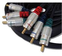 C4A® 5m Component Video Cable Shielded Gold Plated RGB Lead