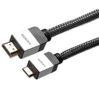 C4A Deluxe Long 7.5m / 24.60ft High Speed Mini HDMI to HDMI Cable / 4k Resolution / 3D / HDMI A TO C / 24k Gold Plated/Fully Screened/HD Cameras, Camcorders etc PC/TV