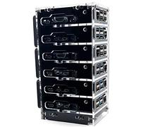 C4Labs Zebra Bramble Cluster Case - Raspberry Pi 4B & 3B+ (Six Slot, Black)
