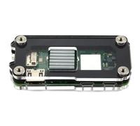 C4Labs Zebra Zero Heatsink Case for The Raspberry Pi Zero 2 - Single Pack, Black Ice