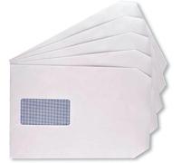 C5 Envelopes Window Pocket Self Seal 100Gsm White (Pack of 500)