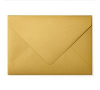 C5 Gold Envelopes 10 Pack - Premium Luxury - Metallic Pearlescent - 162mm x 229mm - Gummed 100gsm - A5 Fit