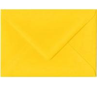 C5 Golden Yellow C5 Coloured Envelopes for A5 Greeting Cards Wedding Invitation Crafts 162x229mm- Pack of 10 envelopes (Golden Yellow [V-Flap])
