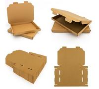 C5 Large Letter Postal Boxes 218 x 159 x 20 mm - Brown PiP Shipping Boxes Pack, Corrugated Cardboard Mailer, Quick-Fold Tab Lock, Fits A5 Items for Mailing & E-commerce By Kavya Global (150)