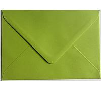 C5 Lime Green C5 Coloured envelopes for A5 Greeting Cards Wedding Invitation Crafts 162x229mm- Pack of 25 envelopes (Lime Green)
