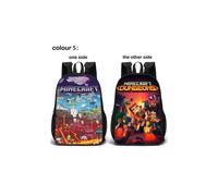 (C5) Minecraft School Bag Double-sided Backpack Kids Gift