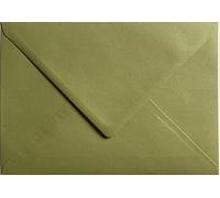 C5 Olive Green C5 Coloured Envelopes for A5 Greeting Cards Wedding Invitation Crafts 162x229mm- Pack of 10 envelopes (Olive Green)