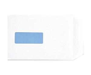 C5 Pkt Env Plsl Wdw 100GSM WHT PK500