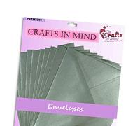 C5 Silver Metallic Envelopes for A5 Greeting Cards - Craft/Wedding - Premium Quality | 162 x 229mm (50)