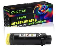 C500 C505 Compatible for Xerox Toner Cartridges with Chip VersaLink C500 C500DN C500DNW C500N C500NW C505 C505S C505SW Printers (1 Pack Yellow)