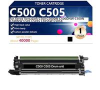 C500 C505 Drum Unit Compatible for Xerox VersaLink C500 C500DN C500DNW C500N C500NW C505 C505S C505SW C505X Printers, High Yield 40000 Pages, Clear Printing,Black-1 pack