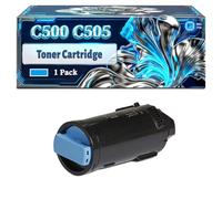 C500 C505 Toner Cartridge Compatible for Xerox VersaLink C500 C500DN C500DNW C500N C500NW C505 C505S C505SW C505X Printers, With Chip Large Capacity 12100 Pages (1 Pack Cyan)