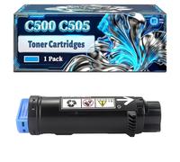 C500 C505 Toner Cartridges Compatible for Xerox VersaLink C500 C500DN C500DNW C500N C500NW C505 C505S C505SW C505X Printers, With Chip Large Capacity 6000 Pages (1 Pack Cyan)