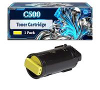 C500 Toner Cartridge Compatible for Xerox VersaLink C500DN C500 C500N C505 C505N C505DN Printers, With Chip Large Capacity 5000 Pages (1 Pack Yellow)