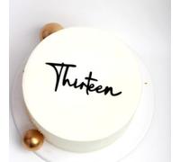 C507 Acrylic Black 13th Birthday Cake Toppers, Thirteen Number Birthday Toppers, Hello 13 Cake Topper, Cheers to 13 Years,13rd anniversary,13th Party Decorations for Him & Her