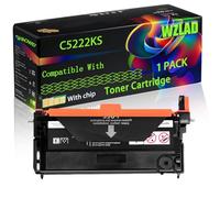 C5222KS C5222CS C5222MS C5222YS Compatible for Lexmark Toner Cartridge with Chip C524n C522 C524dn C522n C524dtn C522x C524 Printers (1 Pack Black)