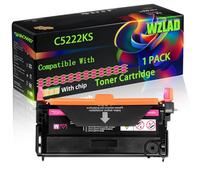 C5222KS C5222CS C5222MS C5222YS Compatible for Lexmark Toner Cartridge with Chip C524n C522 C524dn C522n C524dtn C522x C524 Printers (1 Pack Magenta)