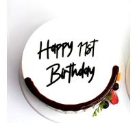 C533 Happy eleventh Birthday Cake Topper，Acrylic Black Birthday Topper, Cheers to 11 Years, hello eleventh years old Birthday/Anniversary Party Decoration Ideas