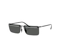Prada Man Sunglass PR C53S - Frame color: Black/White, Lens color: Dark Grey
