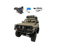 (C54-1 Yellow) WPL C54-1 4WD 2.4G Off-road Car LC80 Remote Control Car RC Crawler Buggy Moving Machine Kids Battery