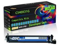 C540X31G Compatible for Lexmark Developer Unit with Chip X 543 DN X 544 DN X 544 DTN X 544 DW X 544 N X 546 DTN X 548 DE X 548 Printers (1 Pack Cyan)