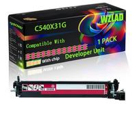 C540X31G Compatible for Lexmark Developer Unit with Chip X 543 DN X 544 DN X 544 DTN X 544 DW X 544 N X 546 DTN X 548 DE X 548 Printers (1 Pack Magenta)