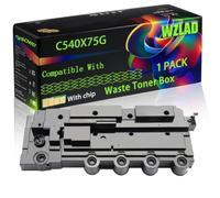 C540X75G Compatible for Lexmark Waste Toner Box with Chip CX 410 e CX 417 de CX 510 de CX 510 dhe CX 510 dthe CX 517 Printers (1 Pack Black)