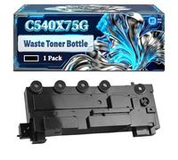 C540X75G Waste Toner Bottle Compatible for Lexmark CS317dn CS517de CS417dn CX317dn CX417de CX517de Printers, With Chip Large Capacity 18000 Pages (1 Pack Black)