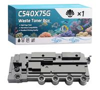C540X75G Waste Toner Box Compatible for Lexmark CS 410 dtn CS 410 n CS 417 dn CS 510 de CS 510 dte CS 517 de Printers, High-Definition Printing Effect with Chip, 36000 Pages (1 Pack Black)