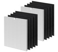 C545 HEPA Replacement Filter Compatible with Winix C545 Air Purifier, 2 Stage Filtration of Activated Carbon Filter and H13 True HEPA Filter, 2 Hepa Filter & 8 Carbon Filter