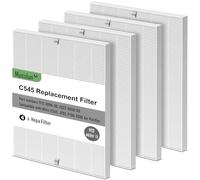 C545 True HEPA Replacement Filter 4 Pack H13 True HEPA Air Filter Replacement for Winix C545 Purifier Filter S Compatible with Part 1712-009600, 2522-0058-00 Allergy & Dust Reduction