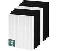 C545 True HEPA Replacement Filter S Compatible with Winix C545 Air Purifier Replacement for Winix S Filter Part 1712-0096-00, 2 x True HEPA Filter + 8 x Activated Carbon Pre-Filter
