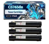 C5765dn Toner Cartridge Compatible for Dell C5765dn Color Printer, With Chip Large Capacity 18000 Pages (3 Pack Black)