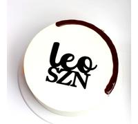 C583 Gold Acrylic Leo SZN Cake Topper, Constellation Leo Cupcake Picks July August Birthday Cake Decorations for July and August Zodiac Themed Horoscope Astrology Birthday Party