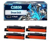 C5850 Drum Unit Compatible for Okidata OKI C5850 C5850DN C5850N C5950 MC560 Printers, With Chip Large Capacity 20000 Pages (4 Pack Black)