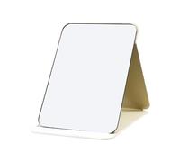 C5DGPH Portable Folding Tabletop Mirror,Super HD Compact Makeup Travel Mirror with PU Leather, Foldable Desktop Vanity Mirror for Men, Women and Girls