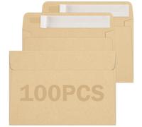 C6 90gsm Kraft Self-Seal Envelopes 100 Pack 162×114mm