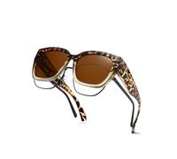 (C6) Over Glasses Sunglasses for Women Polarised Oversized Frame Sun Glasses with UV400 Protection, Driving & Outdoor
