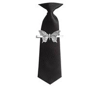 C6 Swallowtail Butterfly English Pewter emblem on a Tie Clip (slide) Handmade in sheffield comes with PrideInDetails gift box