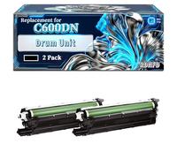 C600DN Drum Unit Compatible for Xerox VersaLink C600 C600DN C600N C605 C605XL C605X Printers, With Chip Large Capacity 50000 Pages (2 Pack Black)