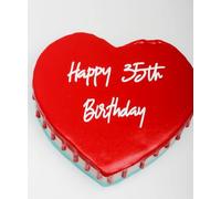 C616 Happy 35th Birthday Cake Topper, white Men/Women 35th Toppers, 35th Anniversary Party Cake Decorations, Cheers to 35 Years Old Birthday Party Supplies