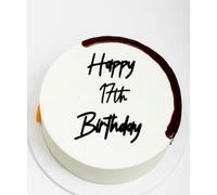 C623 Happy 17th Birthday Cake Topper, Black Men/Women 17th Toppers, 17th Anniversary Party Cake Decorations, Cheers to 17 Years Old Birthday Party Supplies