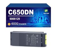 C650DN Toner Cartridge Compatible For OKI C650DN Printers, Yield Up To 7000/ 6000 Pages,Yellow-1 Pack