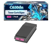 C650dn Toner Cartridges Compatible for Okidata OKI C650 C650dn Printers, With Chip Large Capacity 22000 Pages (1 Pack Magenta)