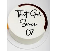 C662 That Girl Since 2007 Cake Topper - Funny Acrylic Black 19th Birthday Cake Decoration, Girl and Woman 19th Cake Sign Decorations, Trendy 2007 Born Party Decor, Cheers to 19 Years
